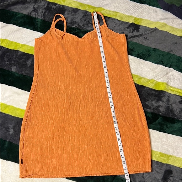Vans Orange Textured Dress Size S - Picture 13 of 13